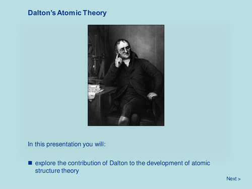 Atomic Structure - Dalton's Atomic Theory