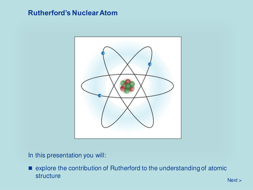 Atomic Structure - Rutherford's Nuclear Atom
