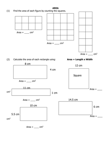 Area of quadrilaterals