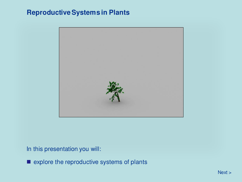 Plant Biology - Reproductive Systems of Plants