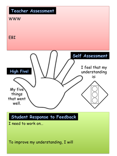 Teacher Feedback With Student Assessment and Response