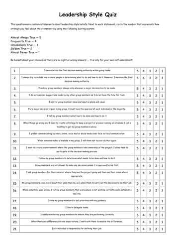 Leadership Styles Demographic Autocratic Paternalistic Laissez Faire Business Studies Lesson Teaching Resources