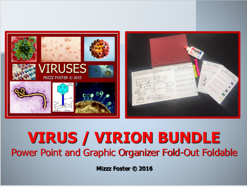 Virus Bundle: Power point and Graphic Organizer Foldable