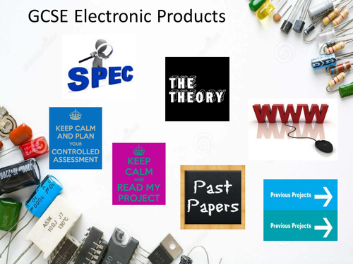 Electronic Products main powerpoint page,