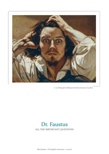 Marlowe's 'Dr Faustus' Study Guide