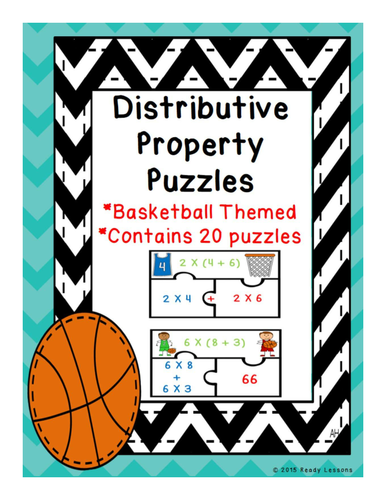 3rd Grade Distributive Property of Multiplication Game Puzzles 3.OA.5