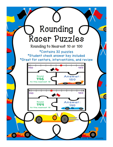 Rounding Number Puzzles Rounding to the nearest 10 and 100 Rounding Game 3.NBT.1