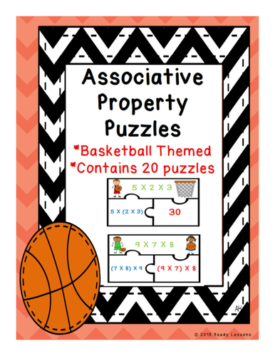 Associative Property of Multiplication Puzzles 3.OA.5