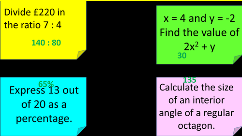 Forming and Solving Quadratic Equations