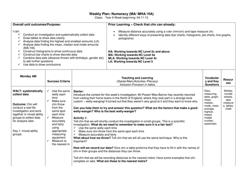 Year 6 Data Handling - Is my data discrete or continuous? 
