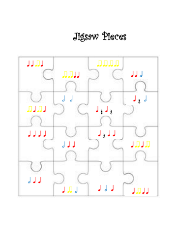 Jigsaw pieces rhythms 