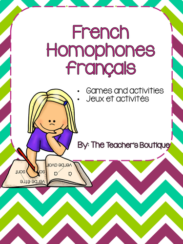 French Homophones Français Teaching Resources 