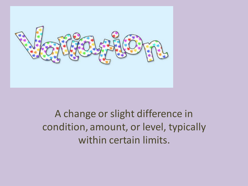 Variation in species