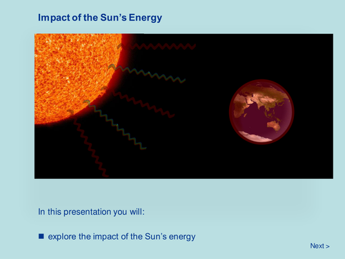 Earth Systems - Impact of the Sun's Energy | Teaching Resources