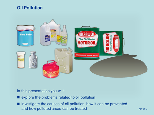 Earth Systems - Oil Pollution