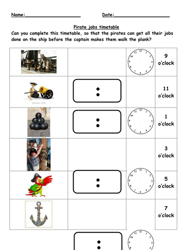 Pirates times (analogue and digital) - differentiated