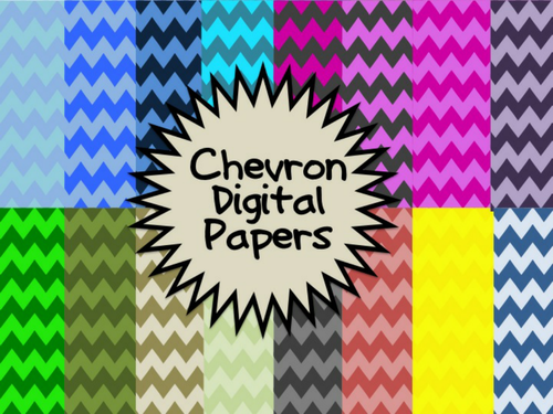Digital Papers: Chevron Theme