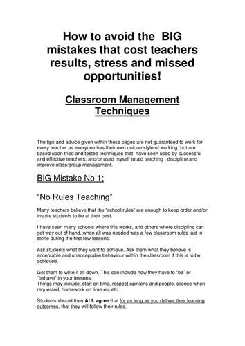 How to enjoy your teaching experience.