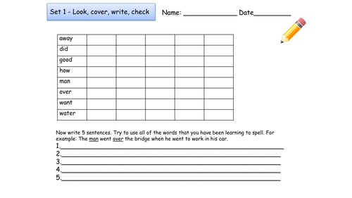 Second Hundred High Frequency Words - Spelling practice Worksheets