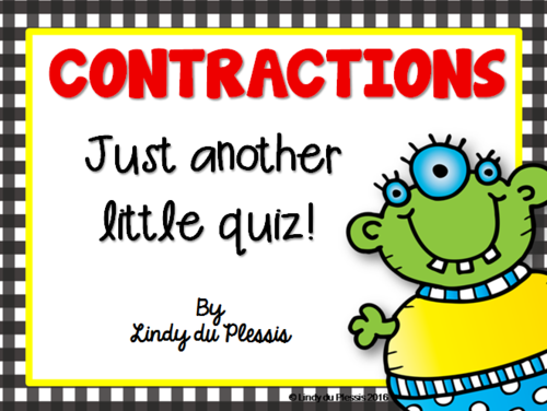 Contractions Quiz