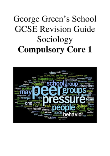 Sociology WJEC Revision Guide - Understanding Social Processes