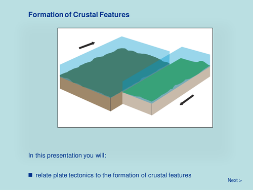 Earth Systems - Formation of Crustal Features