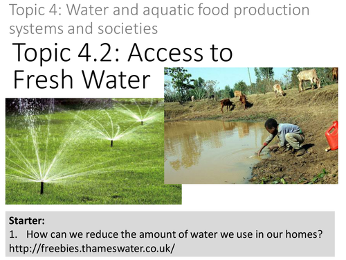 4.2 Access to Fresh Water (ESS)