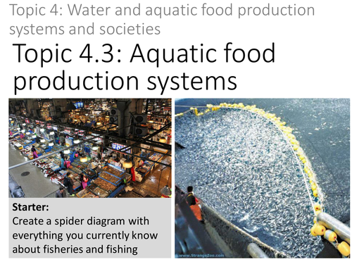 4.3 Aquatic food production systems (ESS)