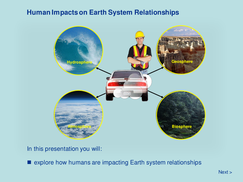 Earth Systems - Human Impacts on Earth System Relationships