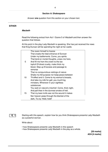 Macbeth Full 23 Lesson Sequence - New AQA Literature Specification 2015 SOW