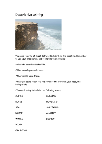 creative writing about the waves