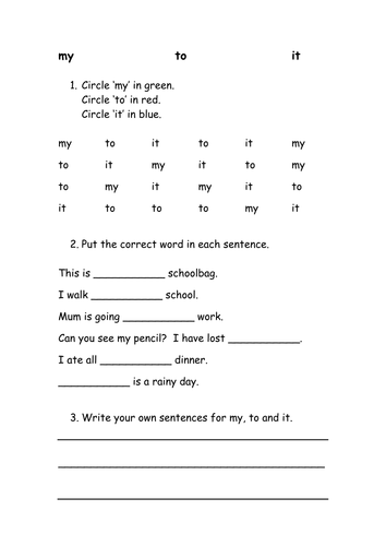 high frequency words