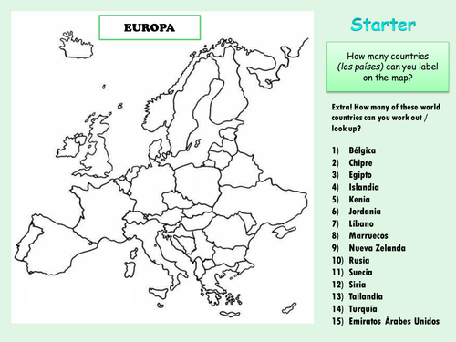 European countries / -ir verbs (Mira 1 Module 4)