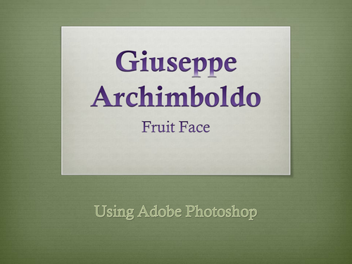 Art/Photoshop: Fruit Face
