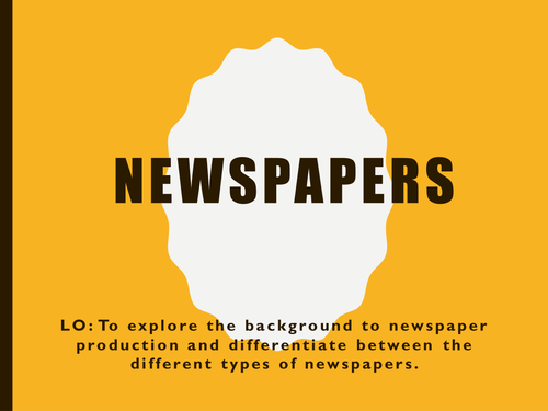 Introduction to Newspapers