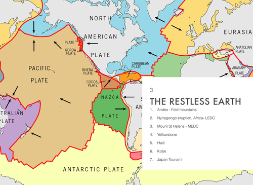 Restless earth/tectonics case study booklet for AQA A