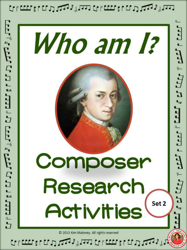 FAMOUS COMPOSERS. Research Activity 2