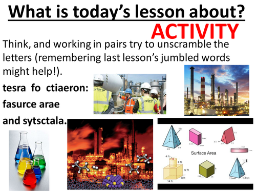 Catalysts and surface area (rates of reaction) - complete lesson