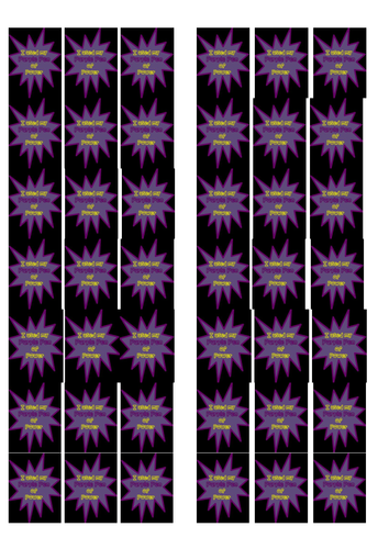 Purple Pen of Power sticker template 