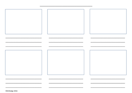 Storyboard template