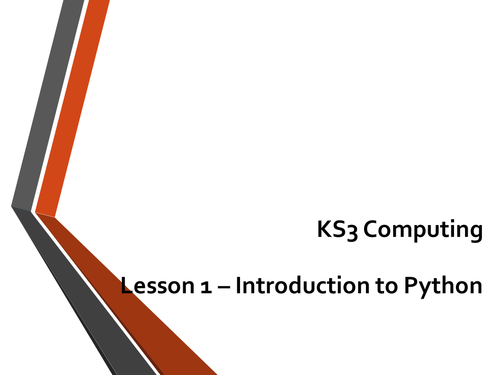 Python KS3 Lessons