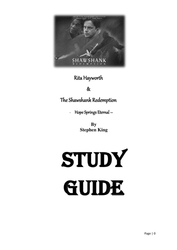"The Shawshank Redemption" Study Guide