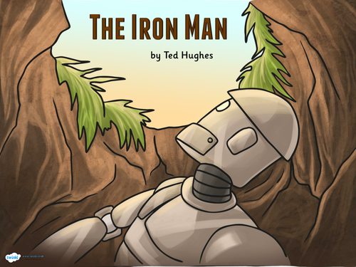 Powerpoint/presentation Guided reading resources for The Iron Man by Ted Hughes