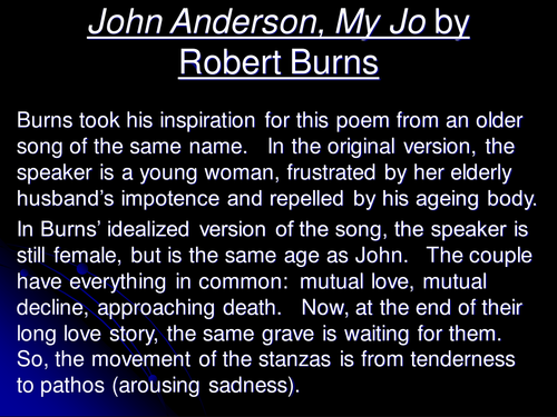 Robert Burns Love Poetry