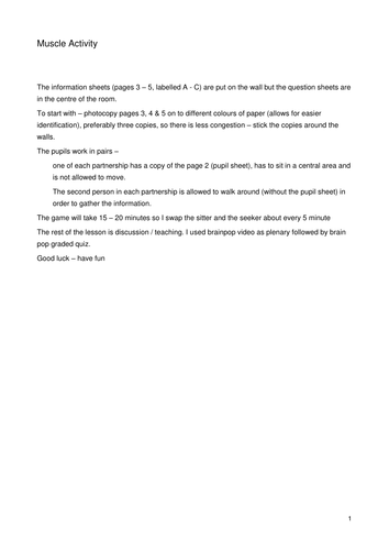 The Locomotor System New KS3 - Skeleton, muscles and joints