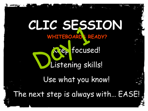 Big Maths CLIC session PowerPoint- one week of 20 mins starters!