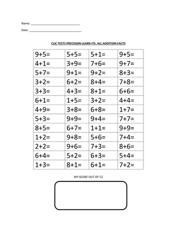 PRECISION LEARNING: All your CLIC Learn its in a Big Maths quick fire format!