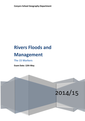 GEOG1 Rivers, Floods and Management Exam Technique