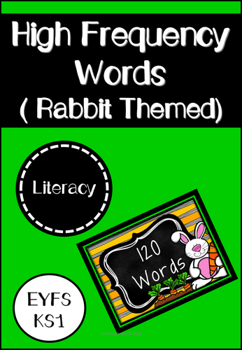 High Frequency Words (Rabbit Themed)