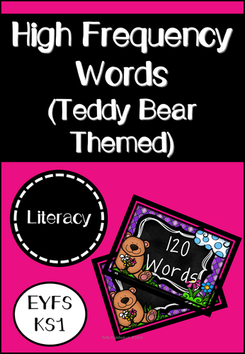 Teddy Bear Themed High Frequency Words